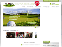 Tablet Screenshot of golfplatz-badoeynhausen.de